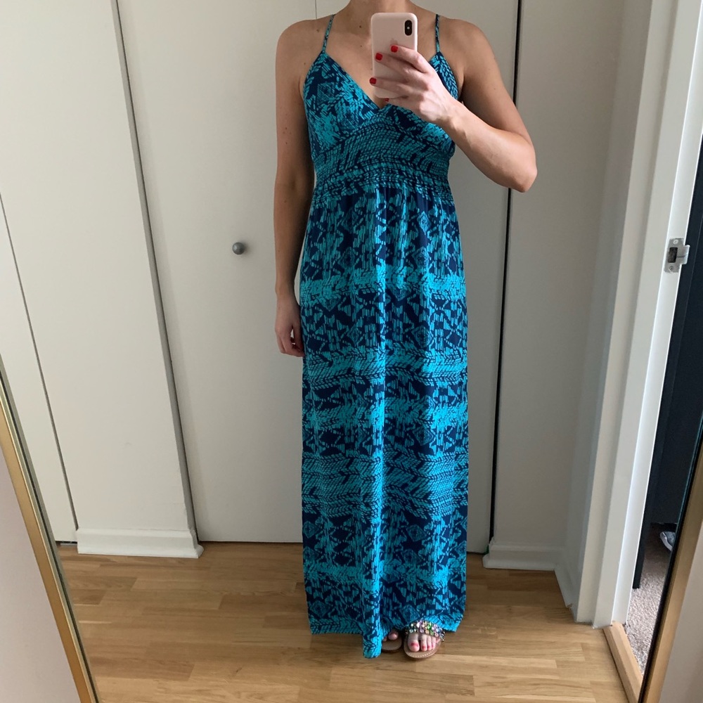 Aqua Maxi Dress